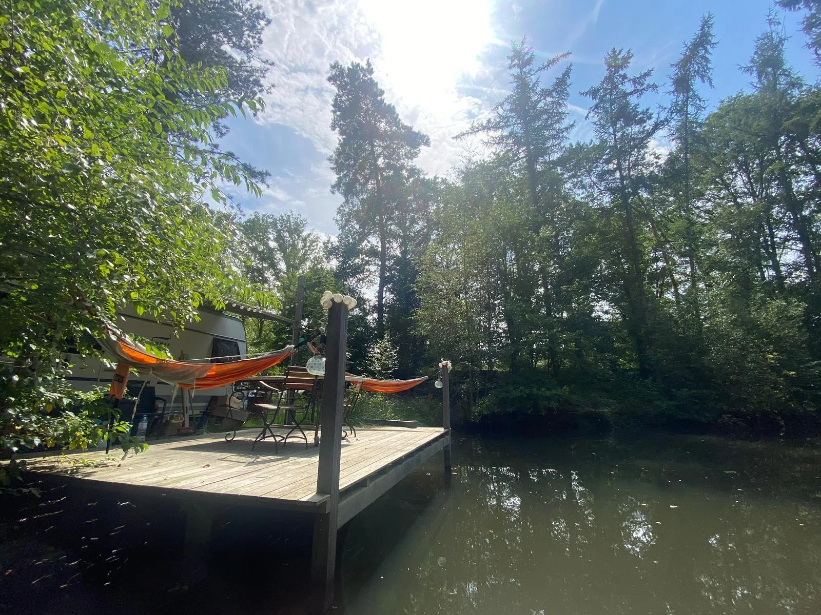 Deck in Ipé over het water
