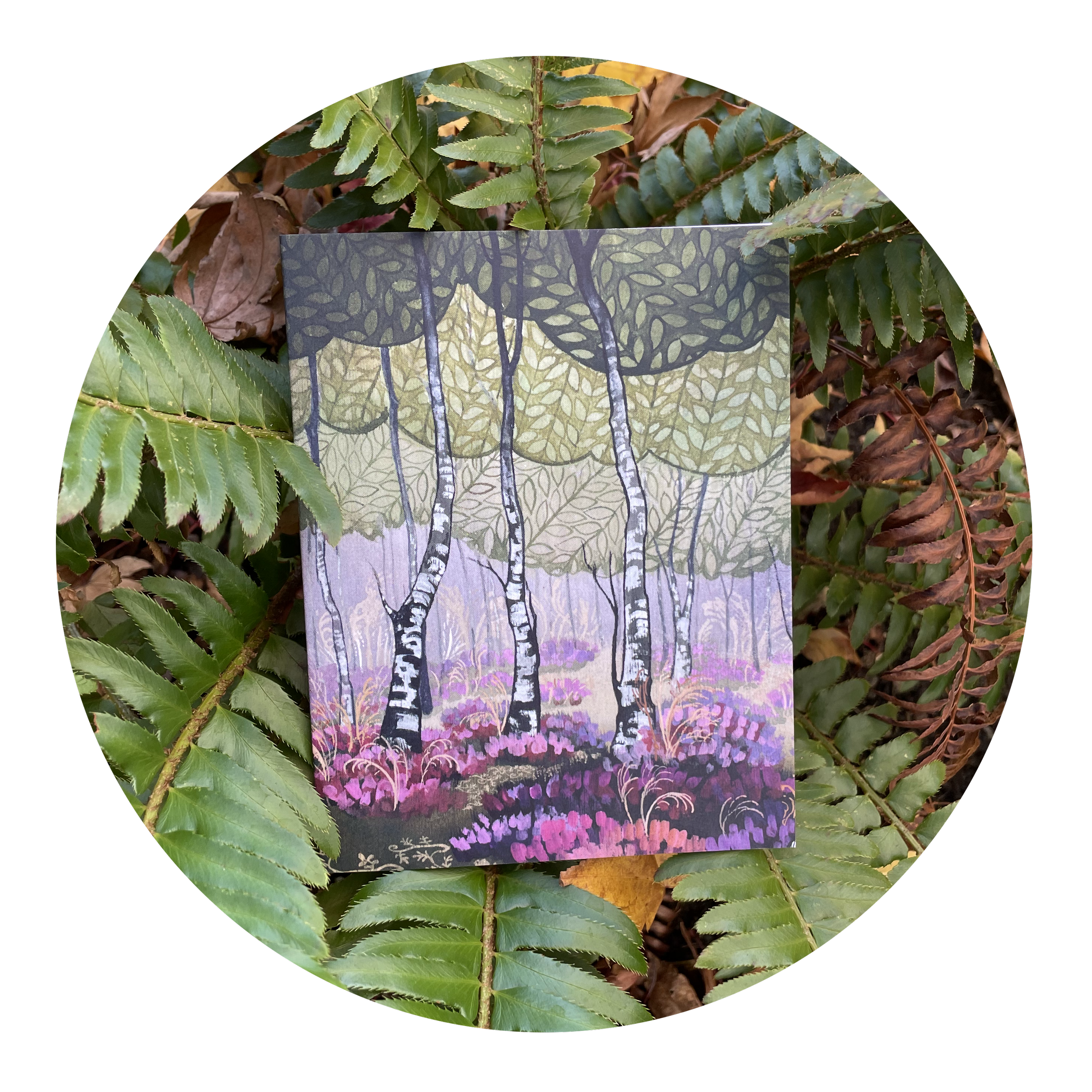 Birch Forest notecard