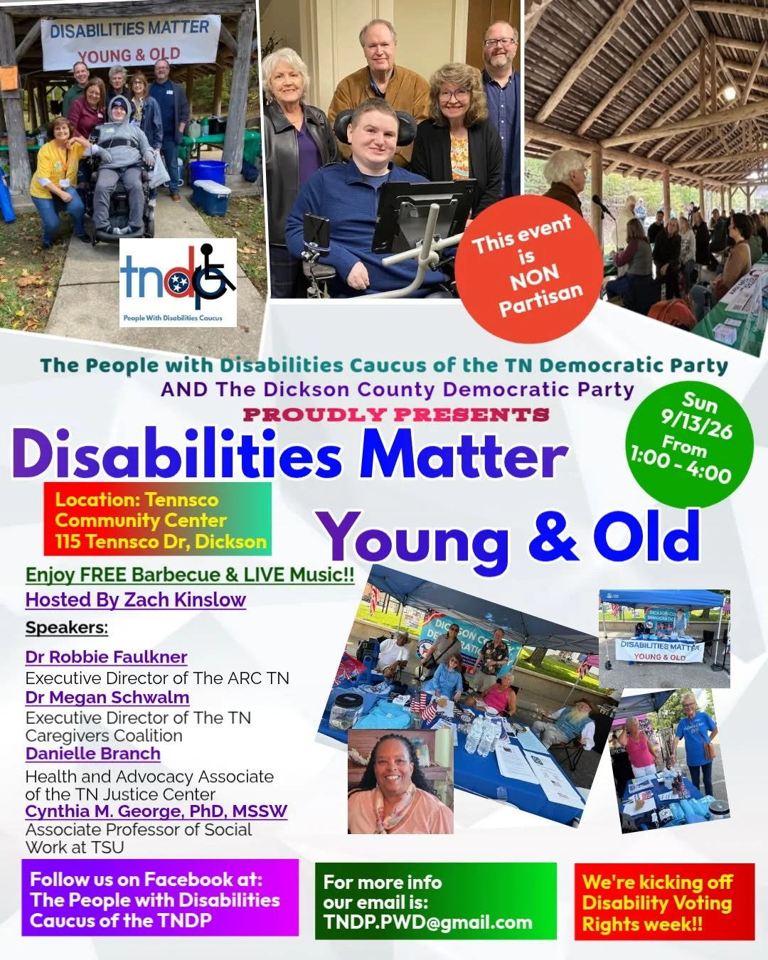 TNDP People with Disabilities Caucus Annual Event: Disabilities Matter Young and Old