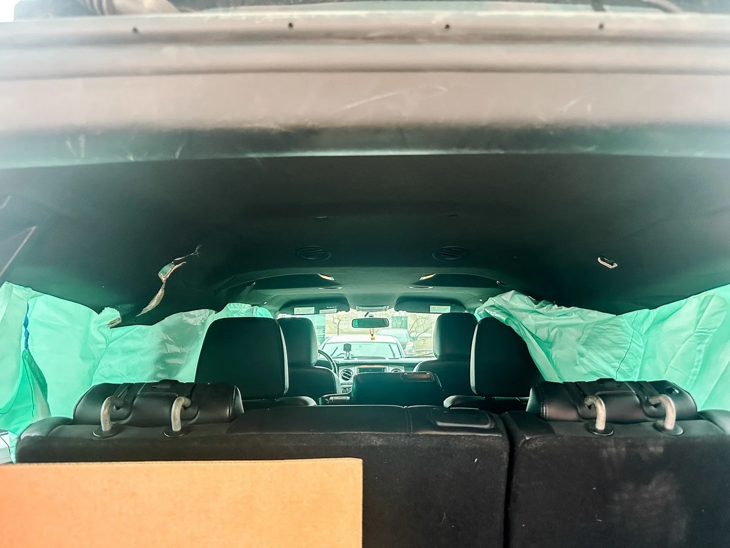 Thanking Jesus that he kept Greg safe this morning. We think he hit an oil spill in the rain on the highway, he lost control and hit the guard wall going 65mph. He said he thought for sure the car was going to flip but it didn&rsquo;t. No one else wa