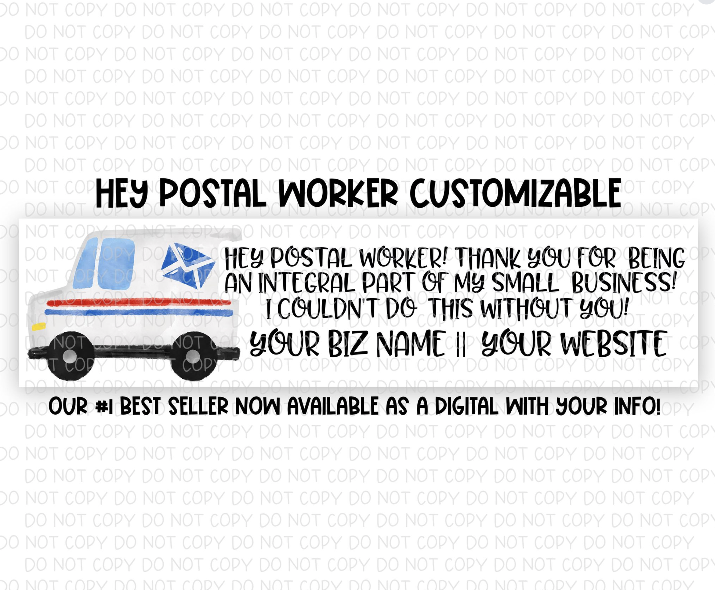 Hey Postal Worker Customizable