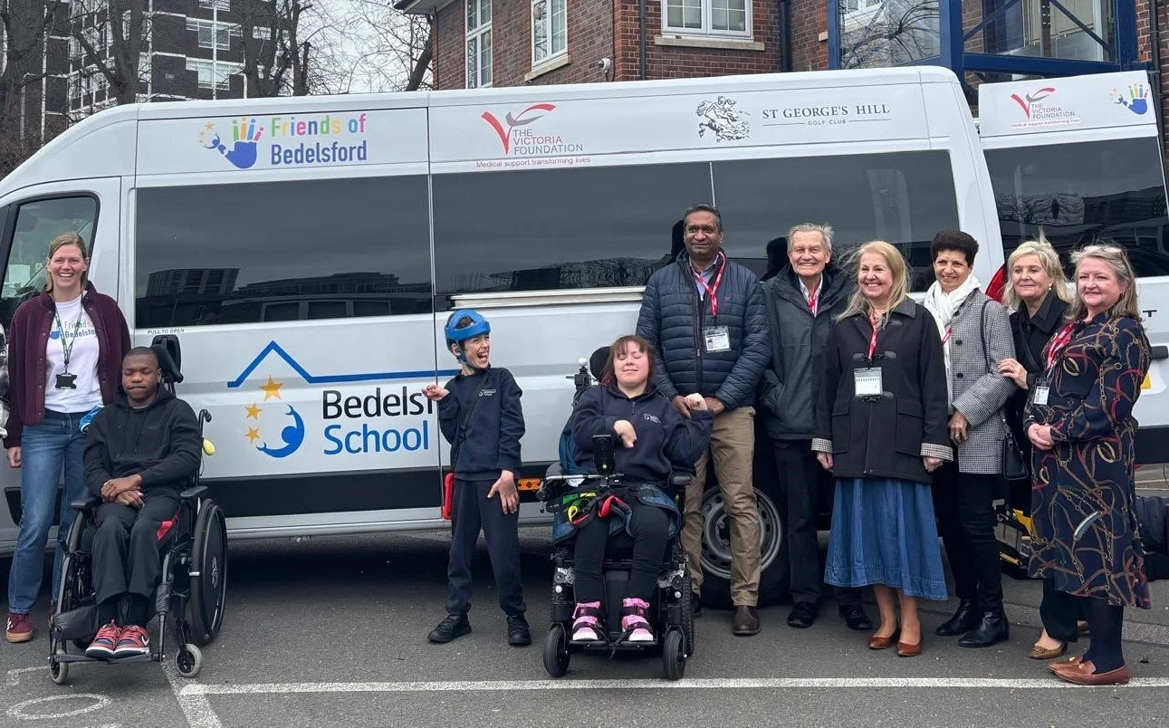 A new accessible minibus for Bedelsford School in Kingston