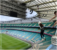 Join  TVF’s Chief Executive Lorna Votier on a zip wire challenge at Allianz Stadium 