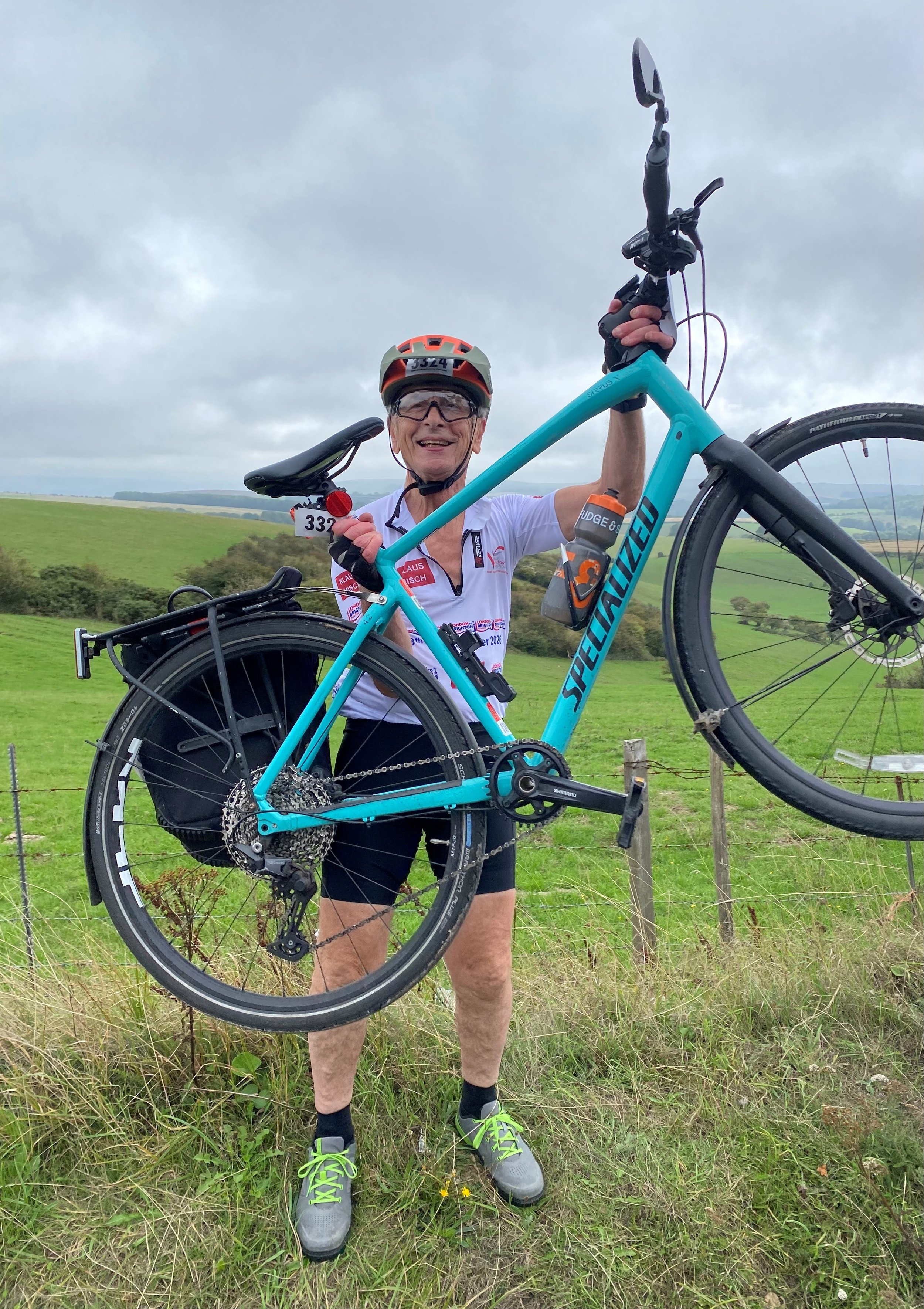 Sponsor TVF Supporter Klaus Misch on the London to Brighton Ride 