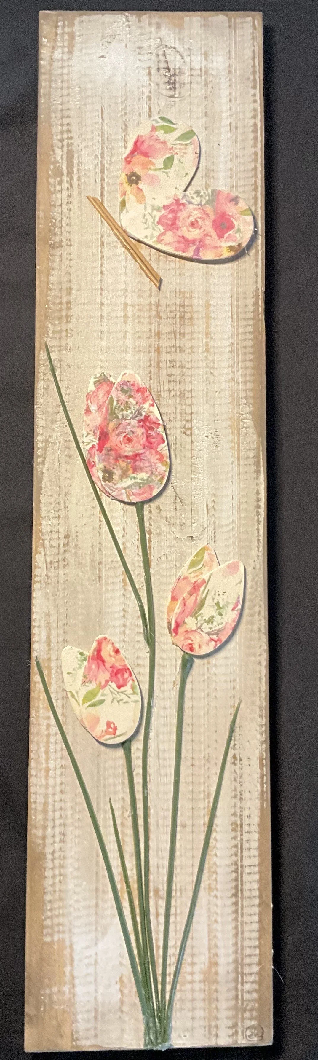 Large Tulip w/Butterfly Board 0004 $25.00