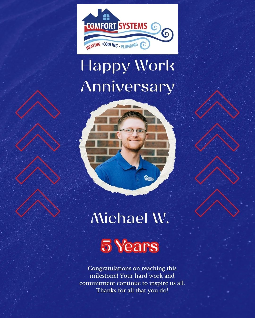 🎉April is full of milestones around here 🎉

Join us in celebrating our team members Michael, Andrew and Luke with April work anniversaries! Your hard work, dedication, and commitment help keep Comfort Systems running strong every day.  #WorkAnniver