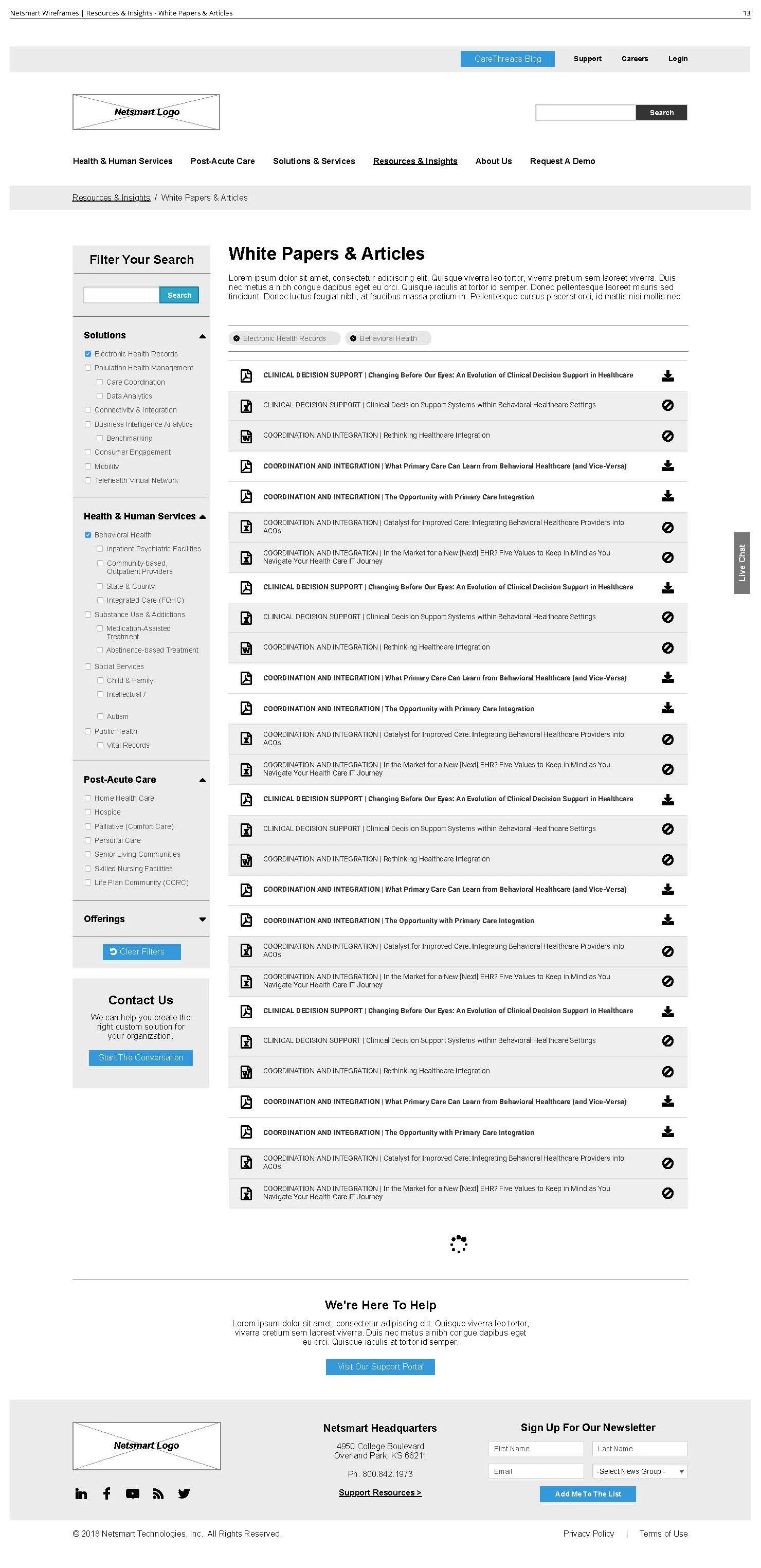 Resources Document Library