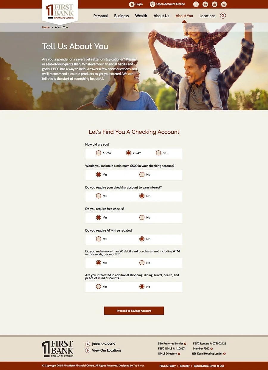 About You Wizard - Personal Account Recommendations