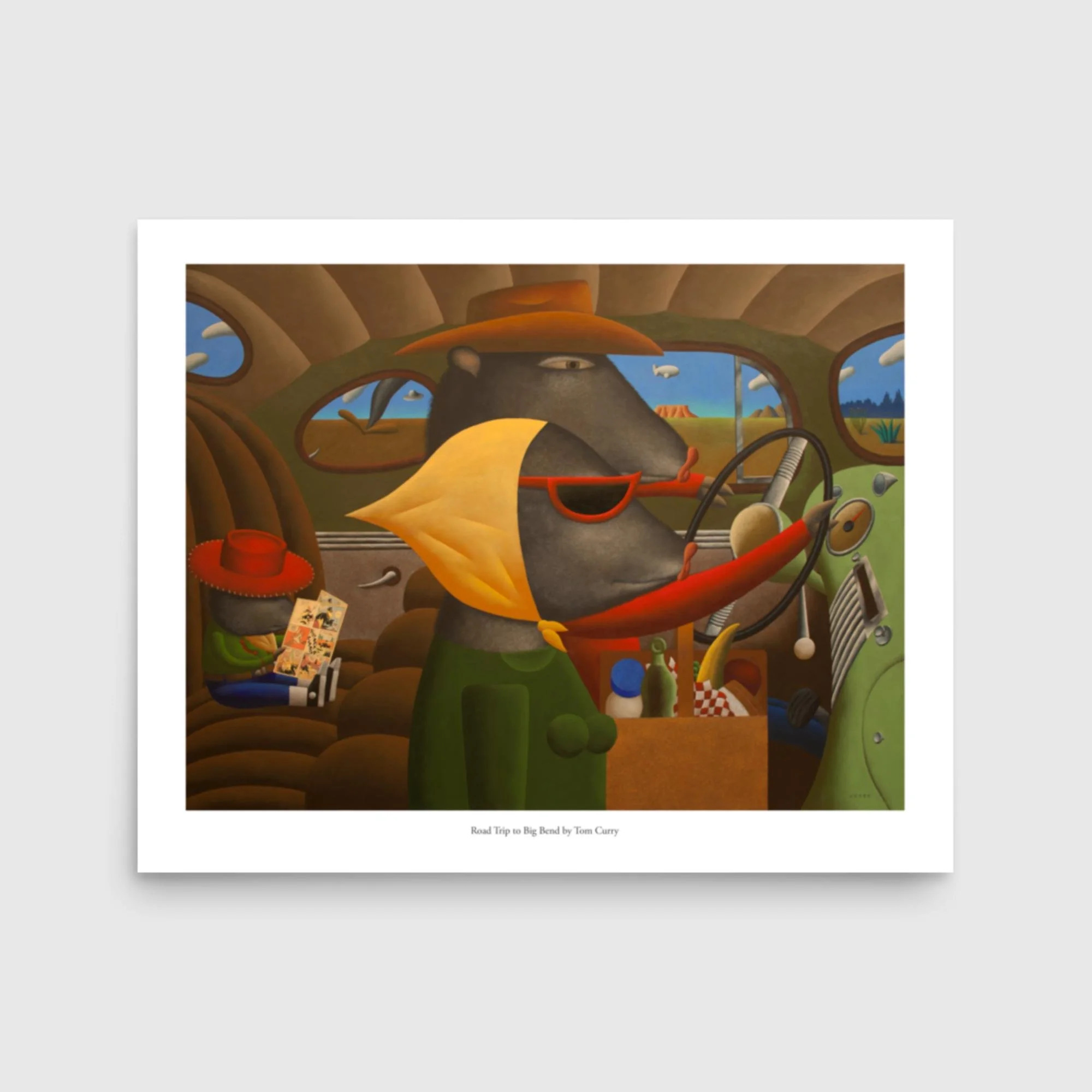 20"x16" Poster: Road Trip to Big Bend