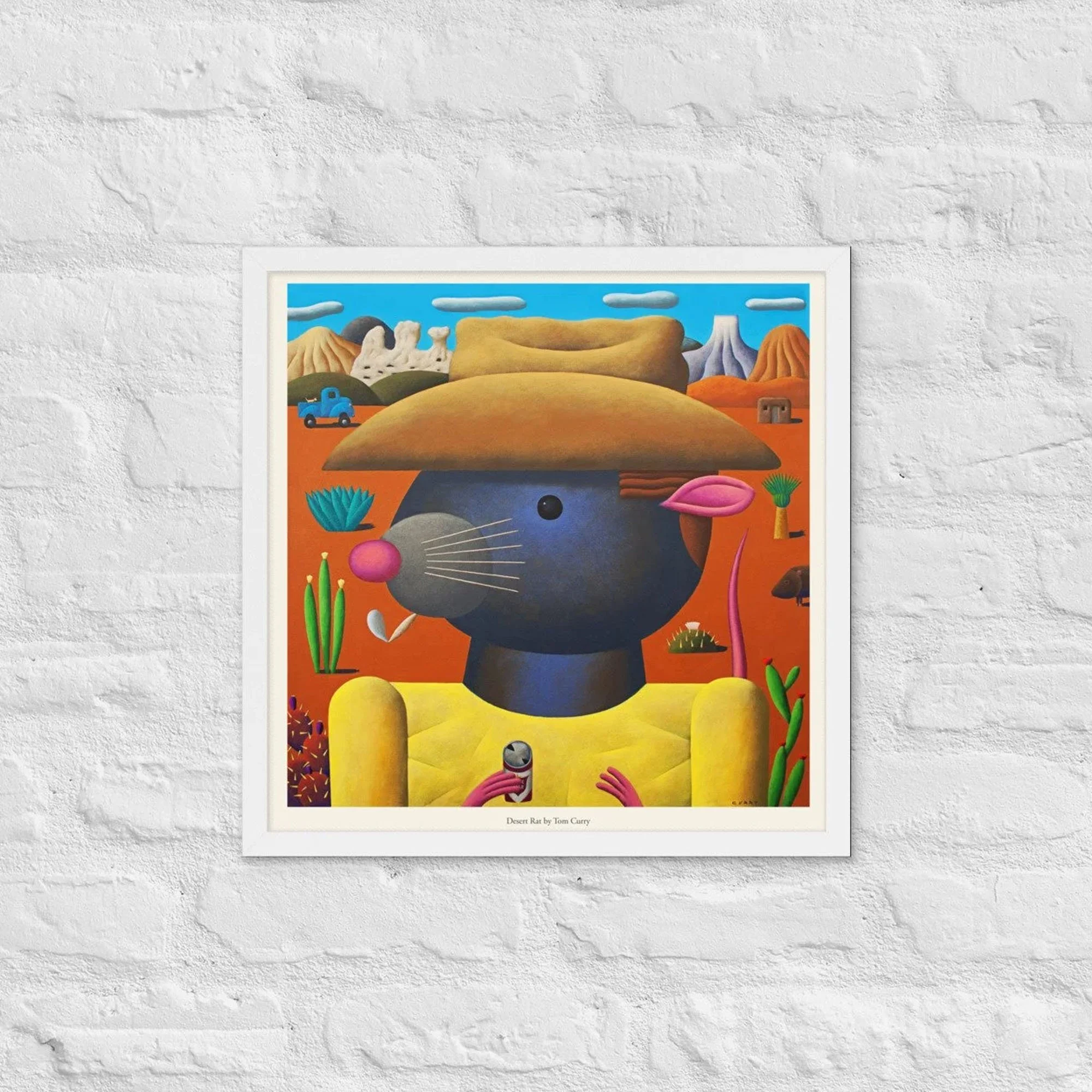 Framed 18_x18_ Poster_ Desert Rat - fixed Variants _ Printful.webp