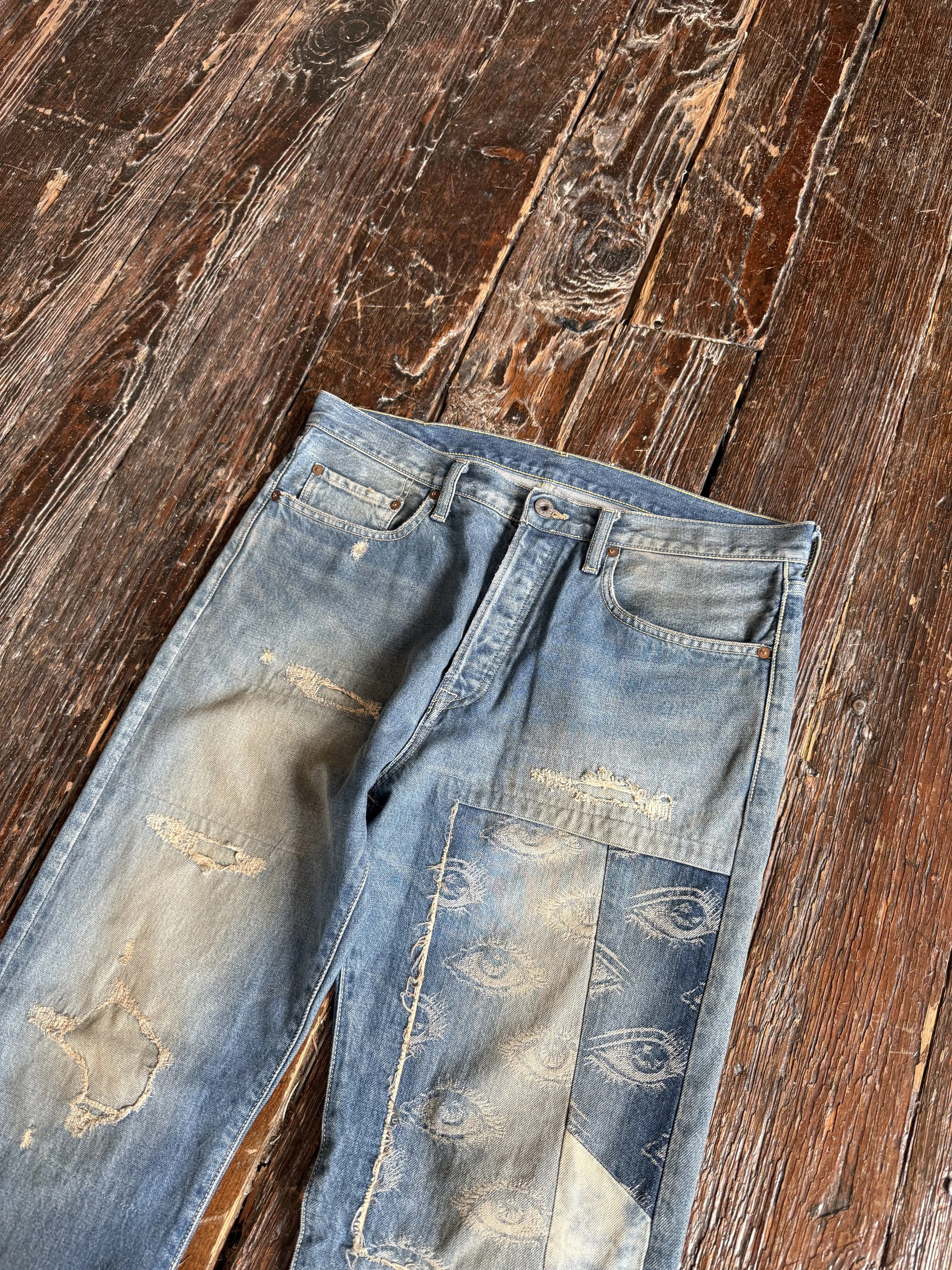 Kapital Monkey Cisco Distressed Jeans