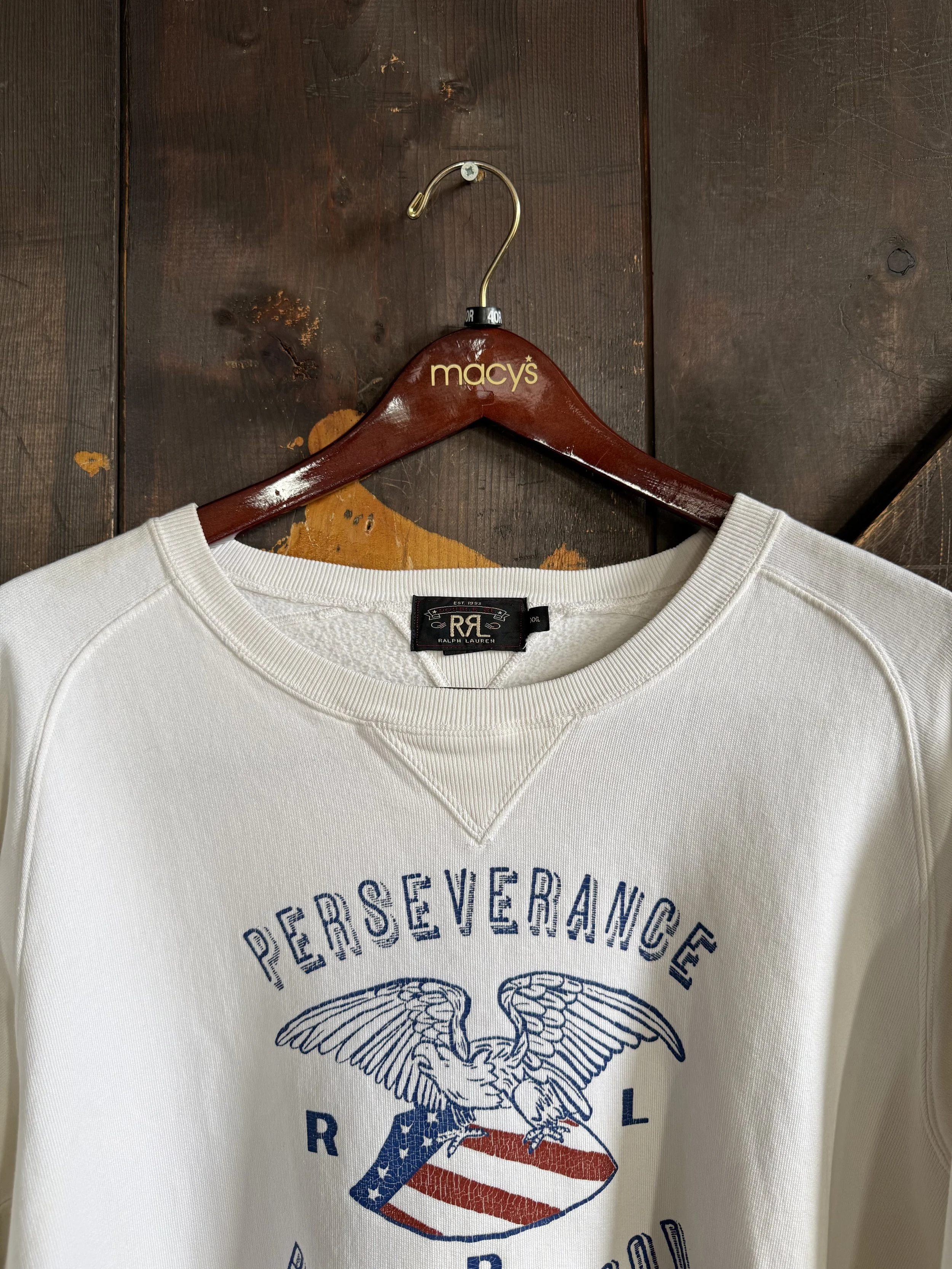 RRL Perseverance Brotherhood Crewneck