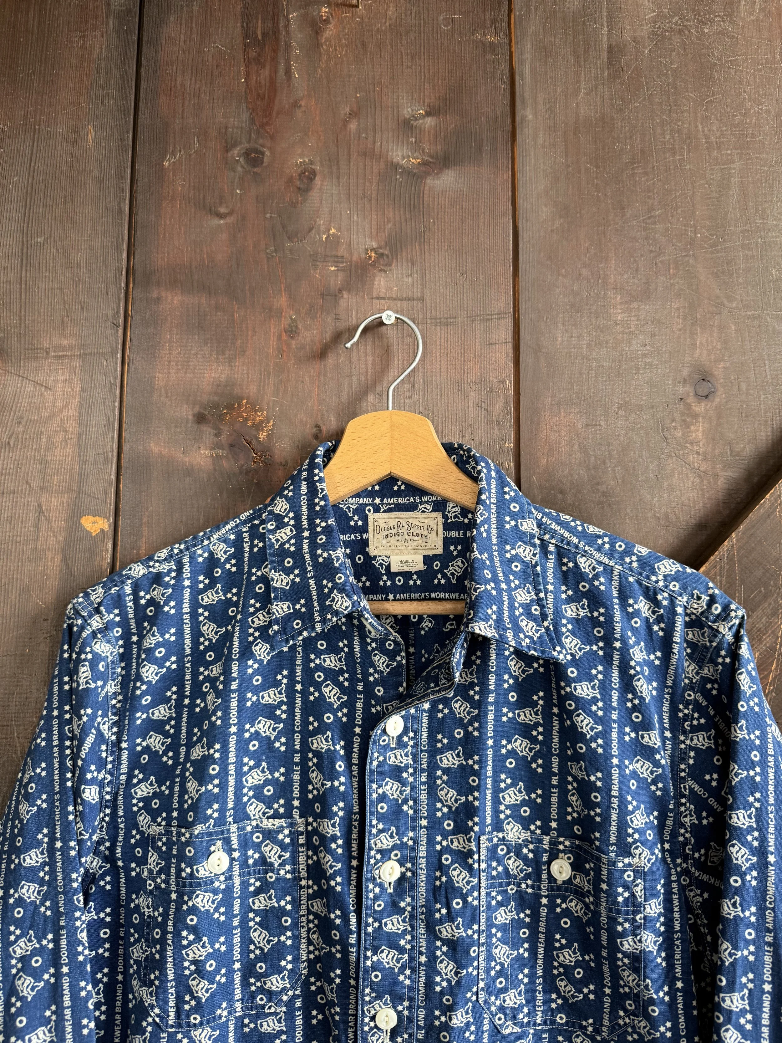 RRL Supply Co Indigo Cloth Shirt