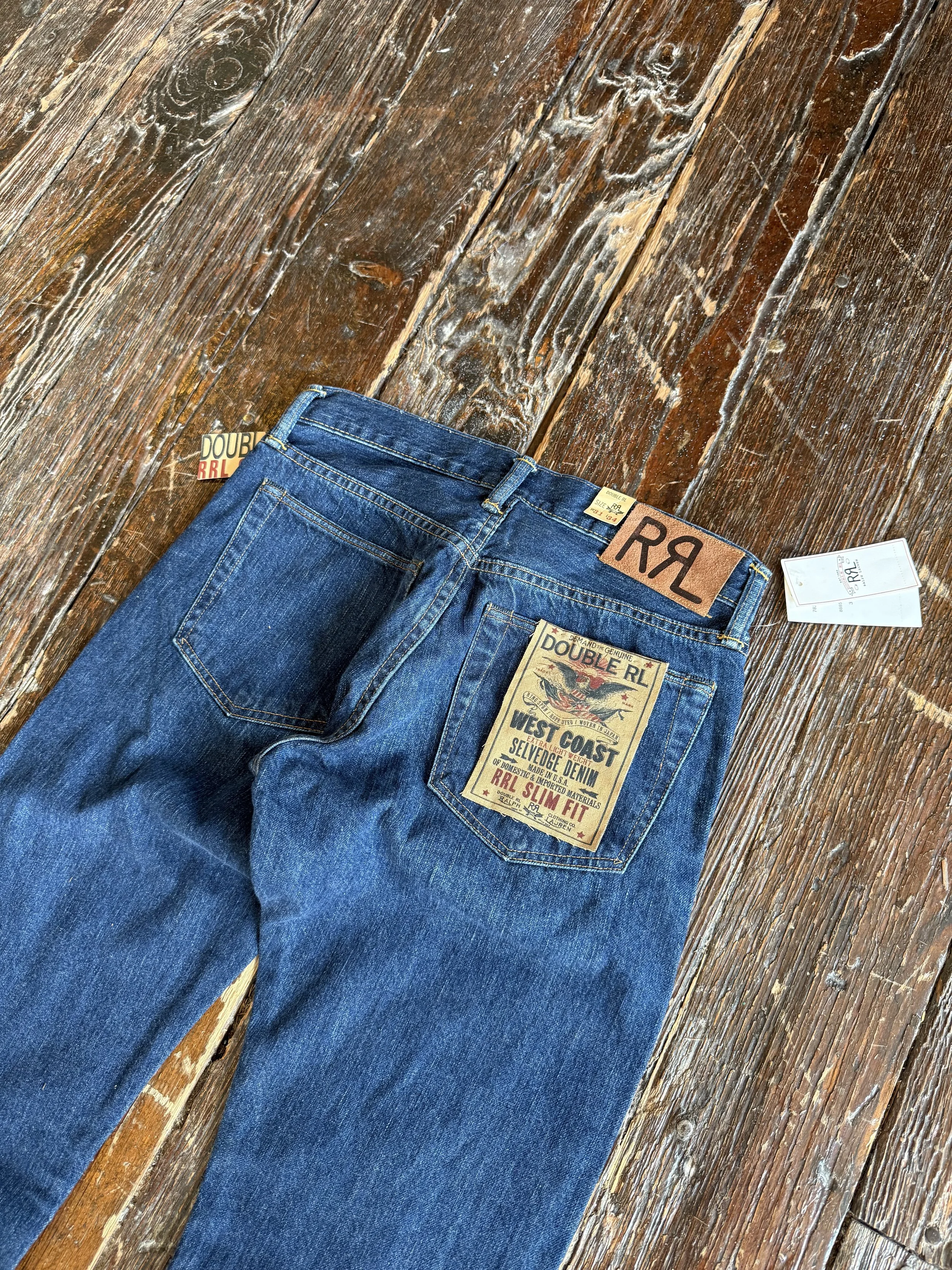 RRL Slim Fit Selvedge Jeans