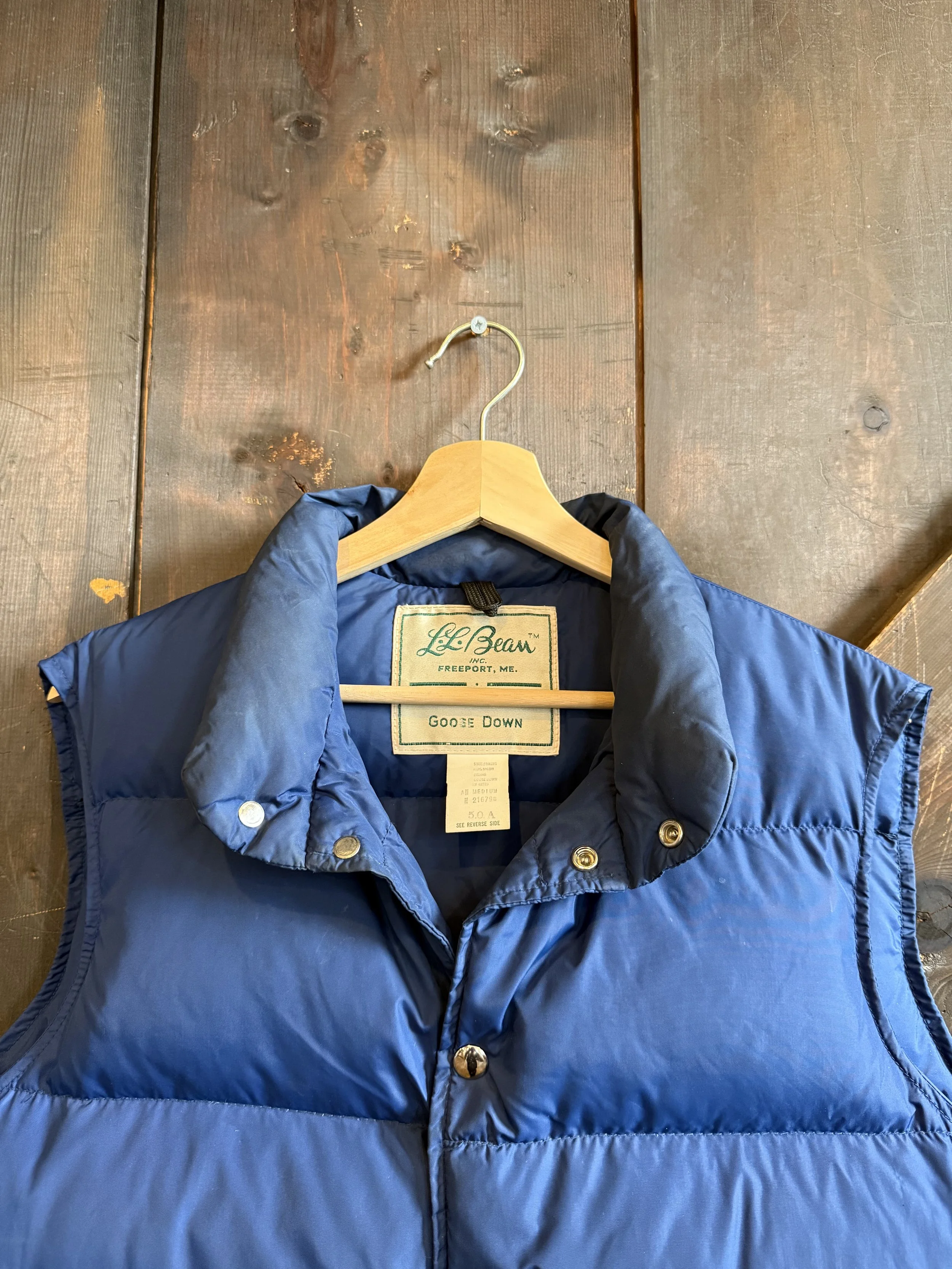 Vintage LL Bean Goose Down Puffer Vest