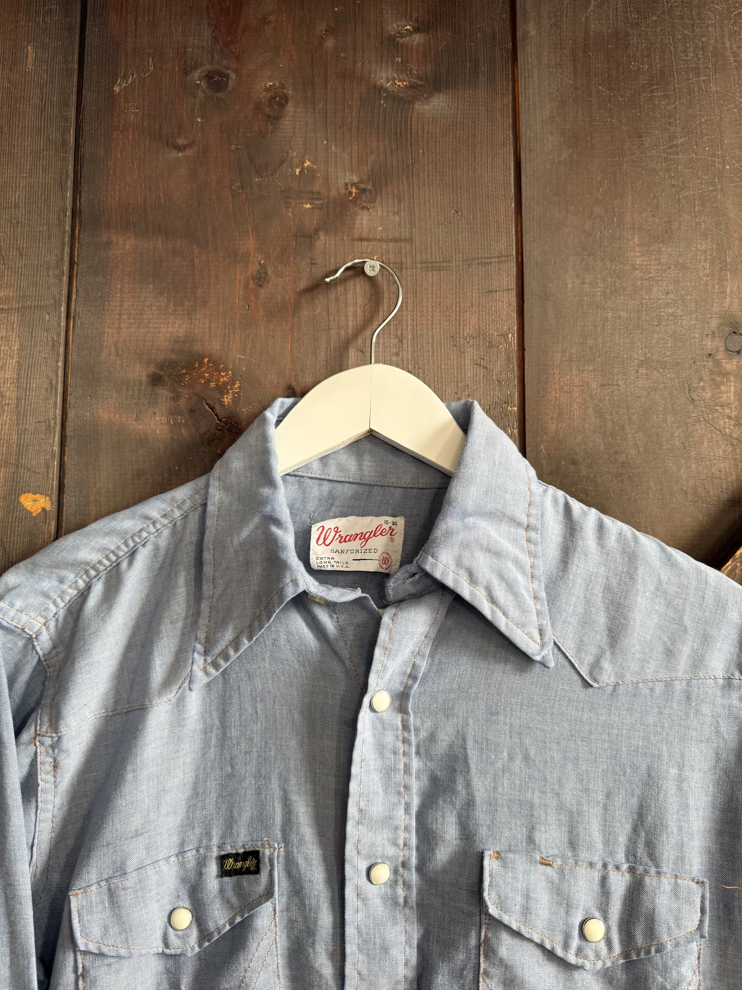 Vintage Wrangler Pearl Snap Western
