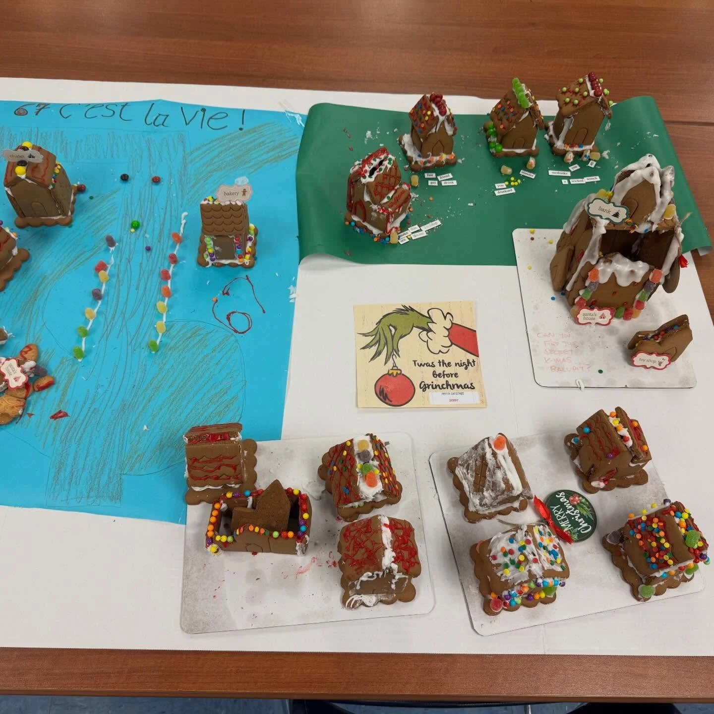 Shout out to the math and art department (aka MART) for their epic win at our annual staff gingerbread house competition!!! World Language came in second and team science got third place. 

Thanks to all the teachers for their hard work and to our st