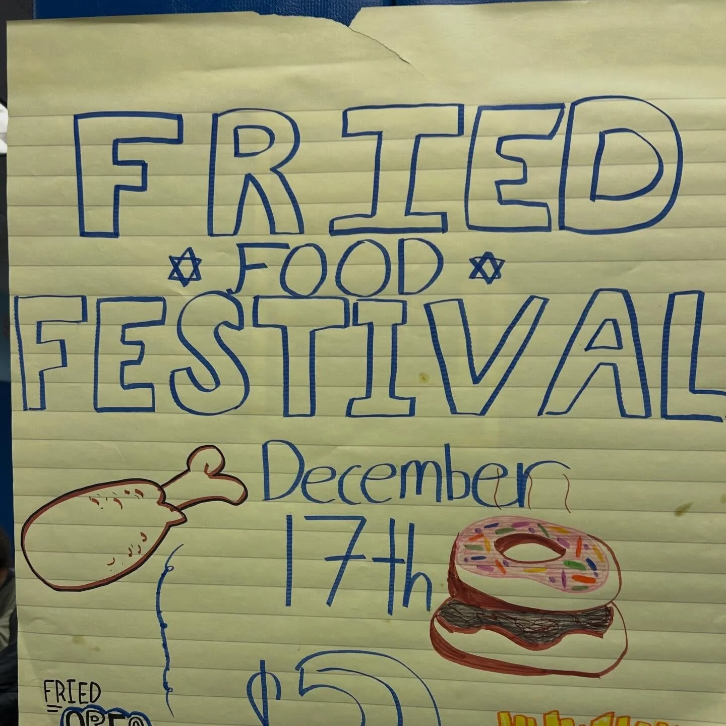 Huge thanks to the Jewish Student Union for another amazing Fried Food Fest!!! We loved all the yummy treats, the great music and decorations AND got to play Dreidel! Great event.