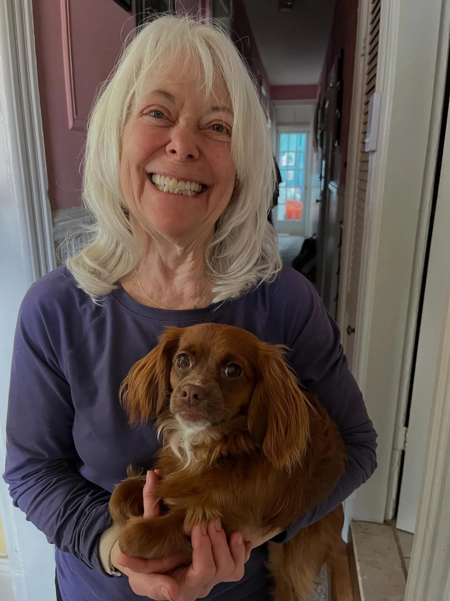 Shana/Belly &amp; Barbara/Jacuzzi (Lilli&rsquo;s gma) are trained therapy dog teams. They&rsquo;re ready to bring some comfort and joy to people&rsquo;s day. Fill out the permission slips and turn them in to the Main Office if you want to be able to 