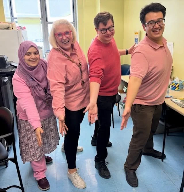 Celebrating Respect for All Week with spirit week, today is twin day and our staff understood the assignment. Quadruple twinning!!!!