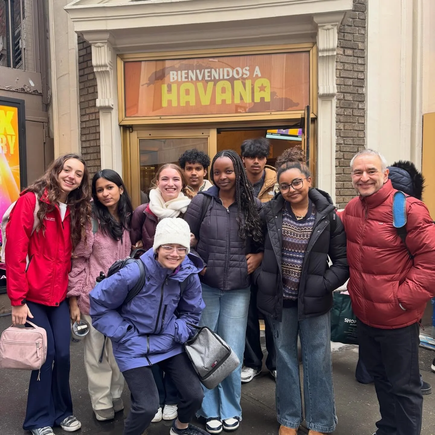 Our Wendy Wasserstein program, hosted through TDF and supervised by Ms. Hinson, had a great time today at the Buena Vista Social Club!