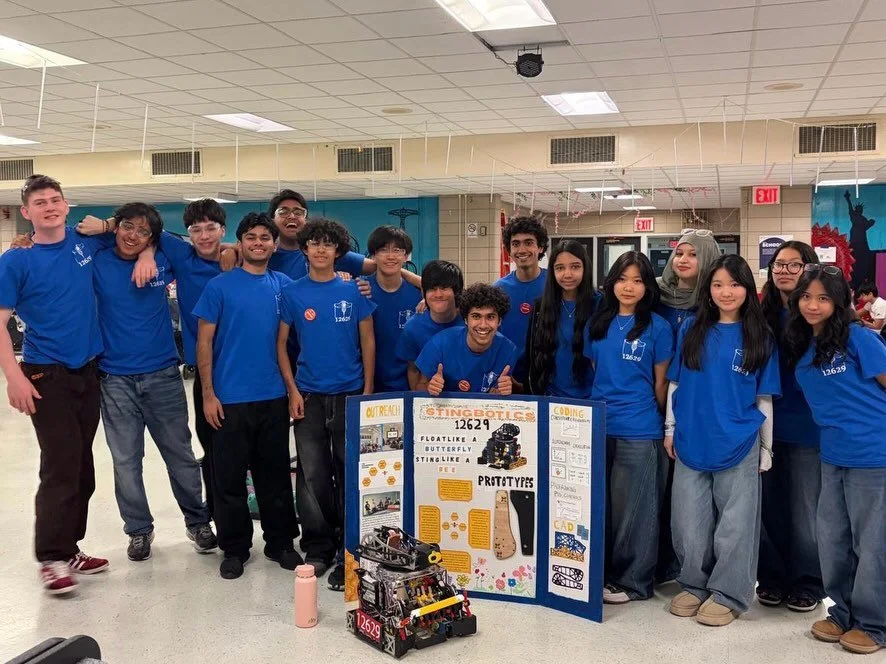 Stingbotics had a great day at the Super Qualifier this weekend! They competed against 32 of the best teams in the city&mdash; they won the 2nd place Control Award for the coding of their robot and came in 15th place for the games.

They did not adva