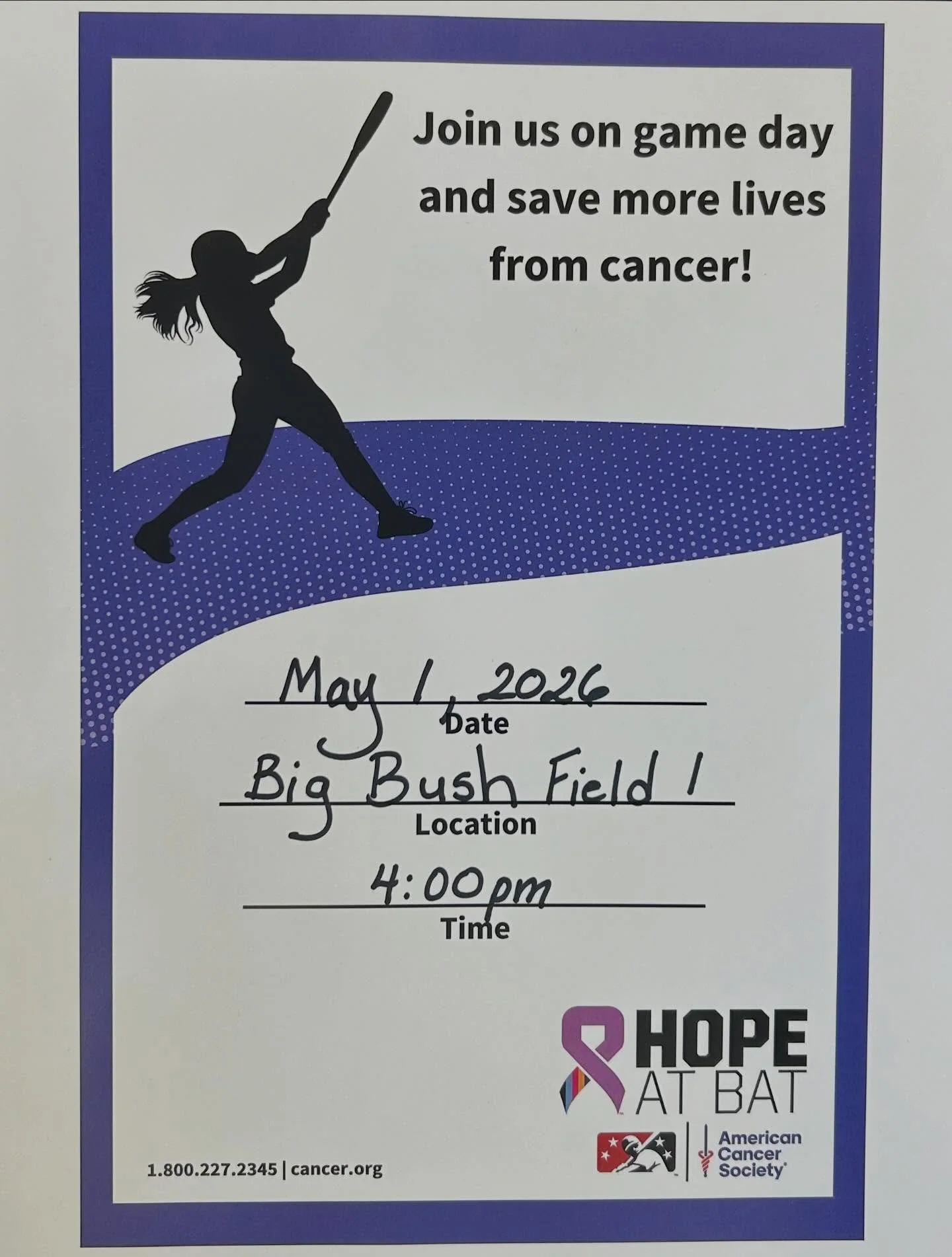 Find your favorite softball players and make a pledge for a good cause! Sting Softball is again hosting Hope at Bat on May 1, 2026. Come cheer them up and help out! 🥎 🐝