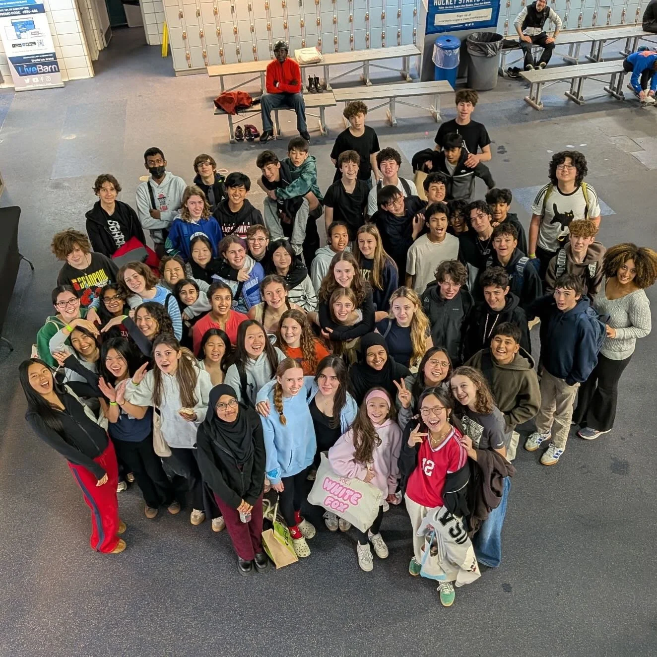 Our amazing 8th graders took the ice yesterday as part of their annual community building trip! 🐝 ⛸️