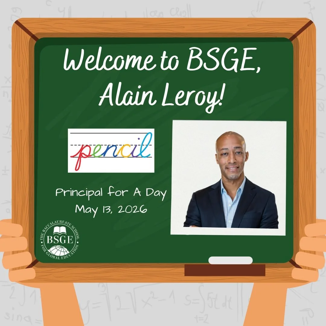 ✨ A Very Special Welcome to our &ldquo;Principal for a Day!&rdquo; ✨

On May 13th, BSGE is thrilled to host Alain Leroy, founder of Fourth Strategies, as part of our partnership with @PENCILorg! 🎓💼

Born in Queens and a proud graduate of the Ross S