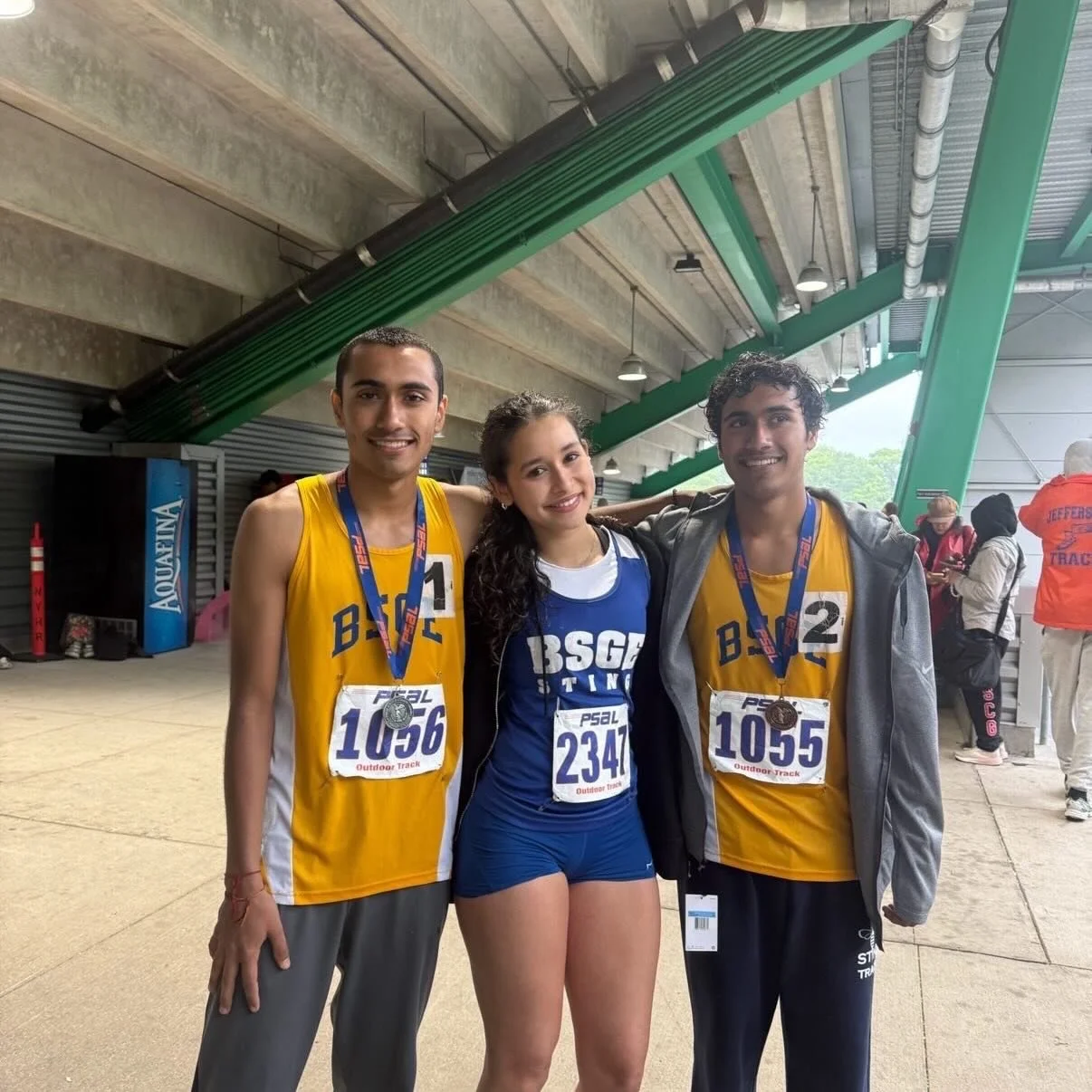 Congrats to captains Anand Maru, Umed Maru, and Kelsi Tirado for representing BSGE at New York&rsquo;s City wide championships! Congrats to Kelsi for being the first girl in BSGE history to run at cities, she ran the 400 meter hurdles!! Congrats to A