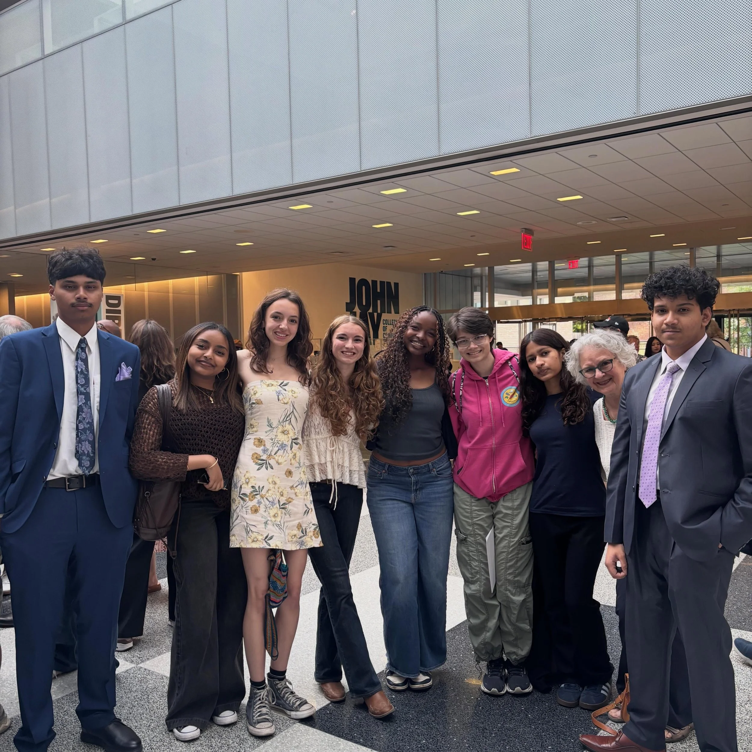 Final celebration for the Wendy Wasserstein Theater Project- class of 2026! Thanks to this incredible group of students from BSGE for their engagement and creativity. And thanks to their advisor, Ms. Hinson.