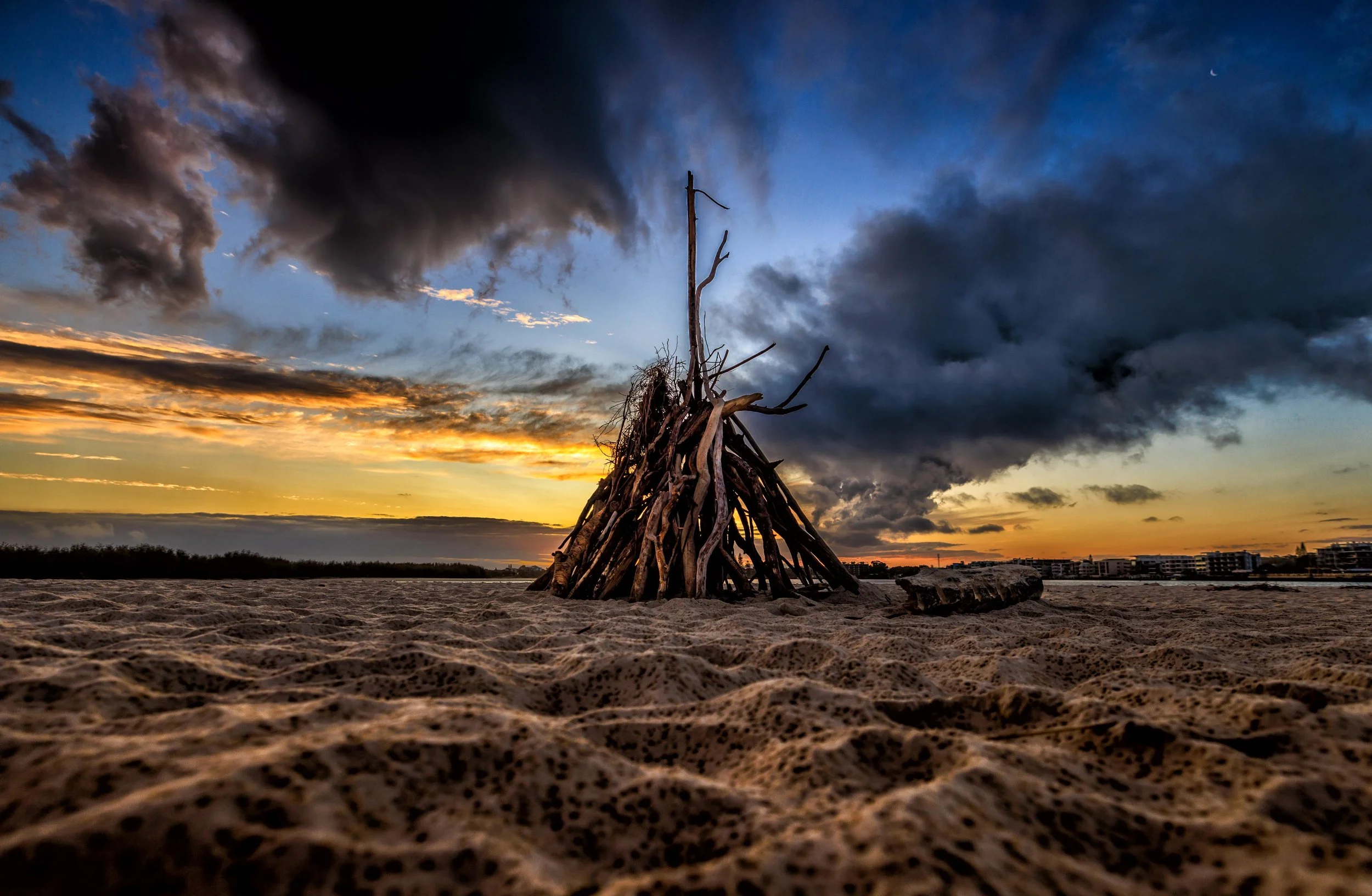 View from Bribie Island towards Caloundra