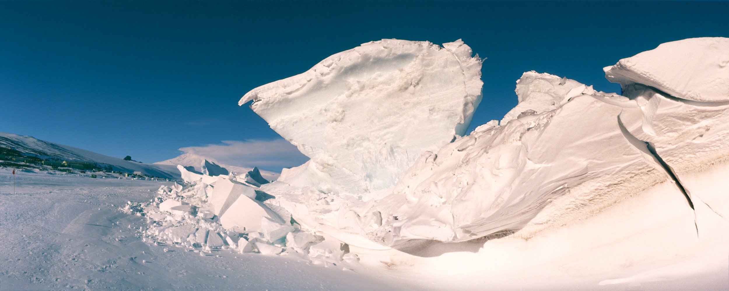 Pressure ridges near Scott Base, (36" x 90" print)