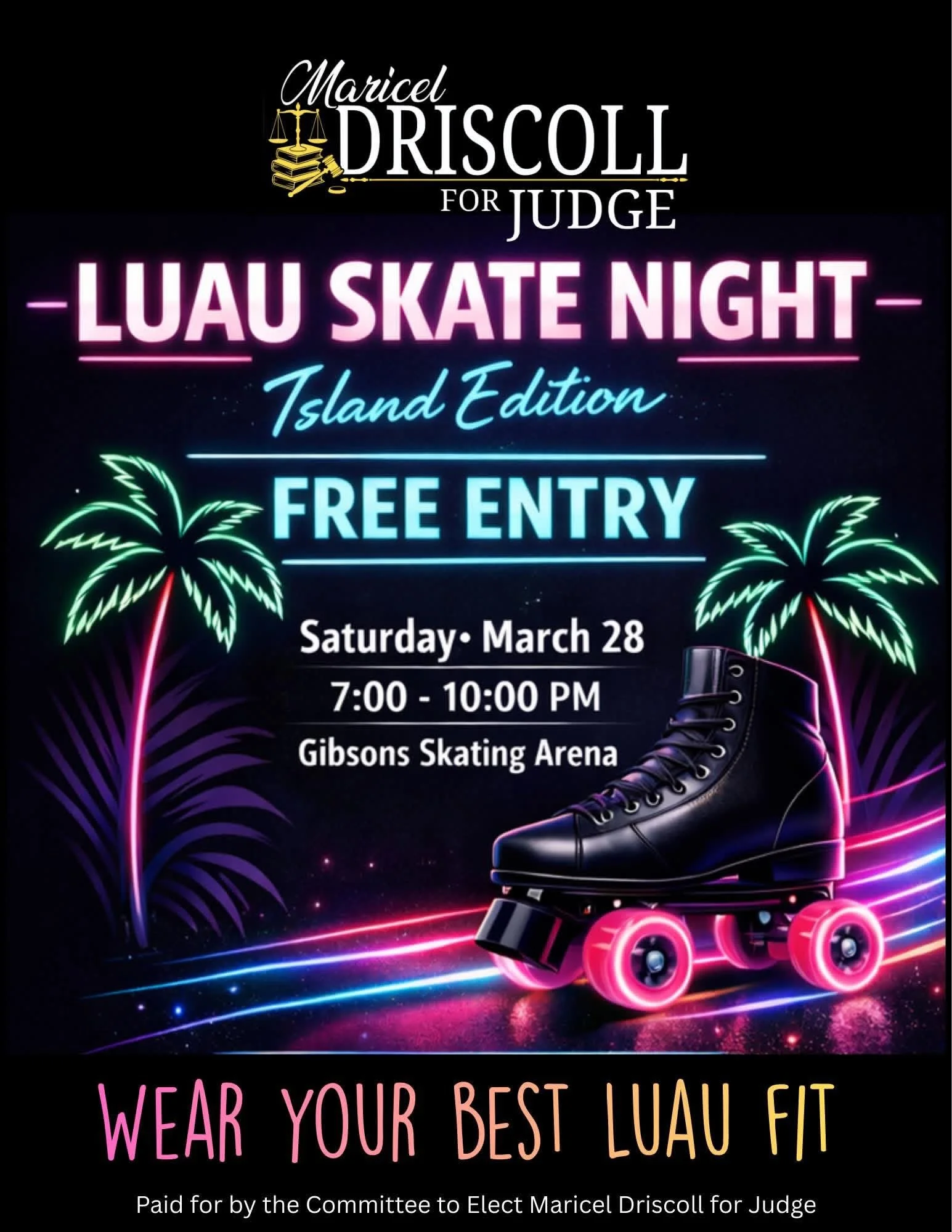 Luau Free Skate Night
