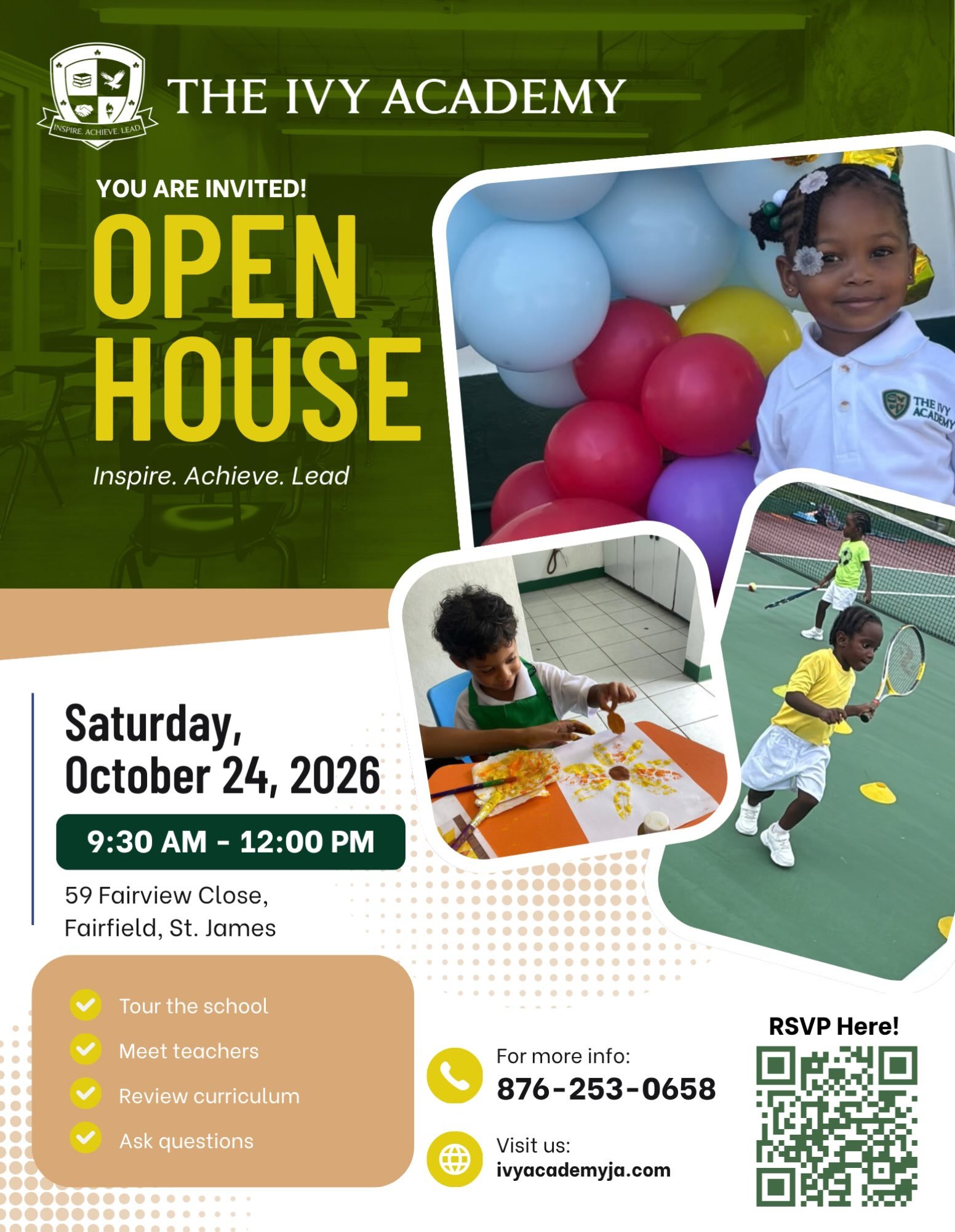 You Are Invited: The Ivy Academy Open House ✏️📚

Bring the family along to The Ivy Academy&rsquo;s Open House. Take a tour, meet our teachers, and chat with us about what your child&rsquo;s school day could look like. We&rsquo;ll be happy to answer 