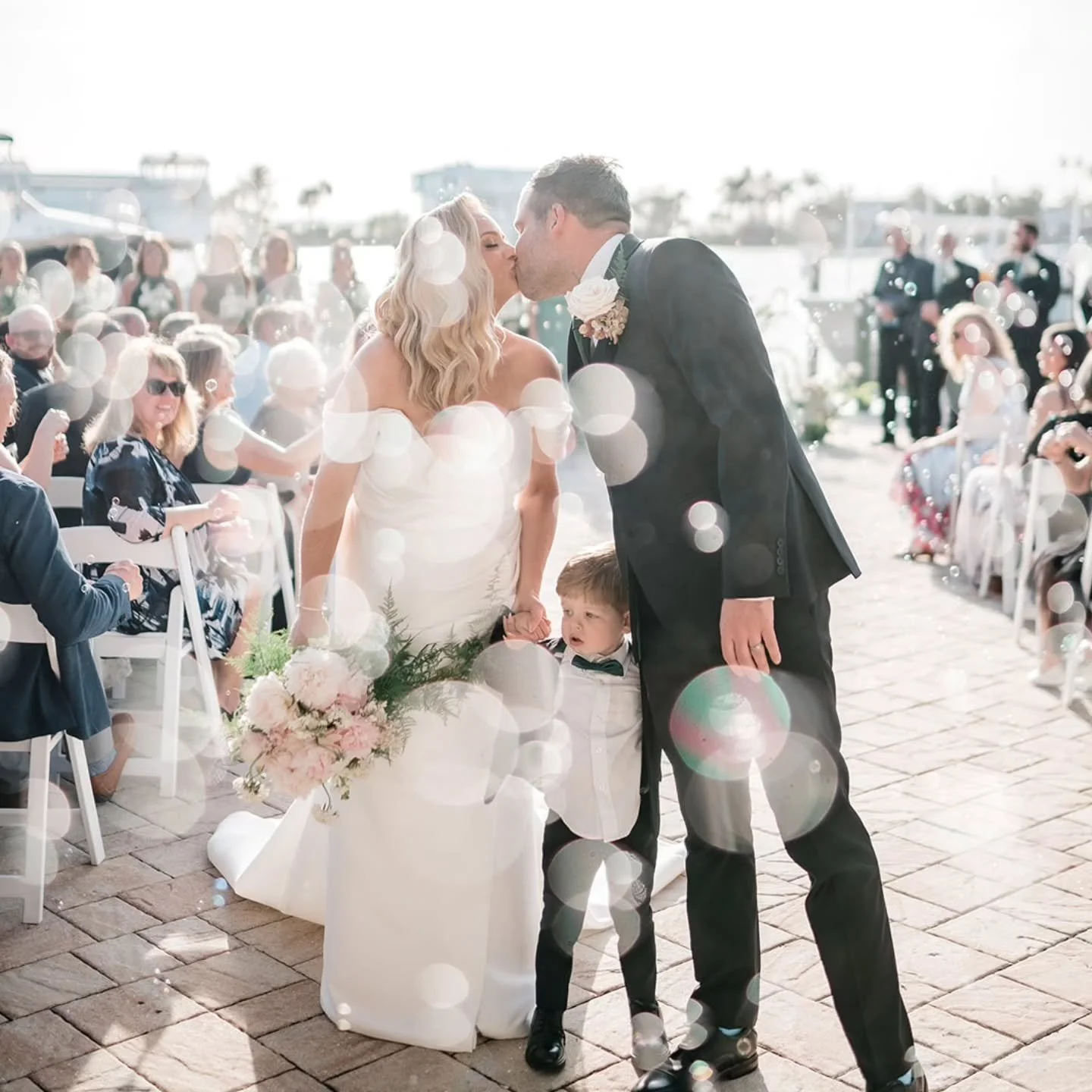 Danielle &amp; Doug wanted their wedding to feel uniquely them, less of the formal sit-down dinner and more of a celebration.

They created a cocktail-style reception with live music, glowing candlelight, and cozy lounge vibes so their guests could m