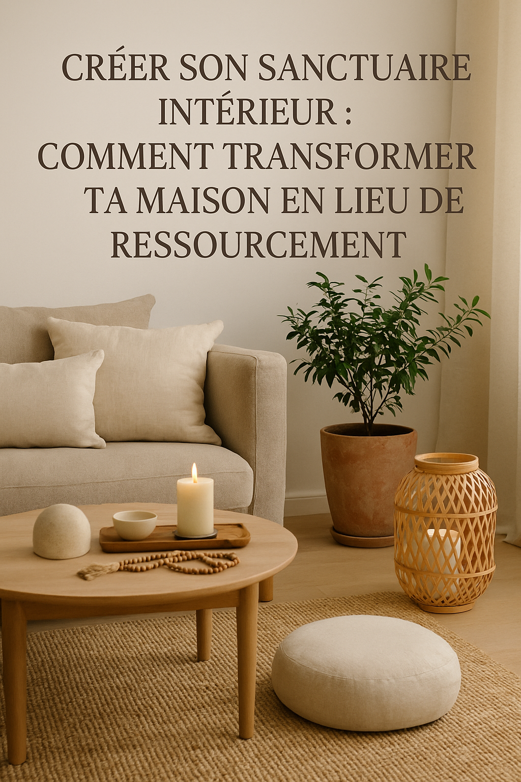 Créer son sanctuaire intérieur : comment transformer ta maison en lieu de ressourcement