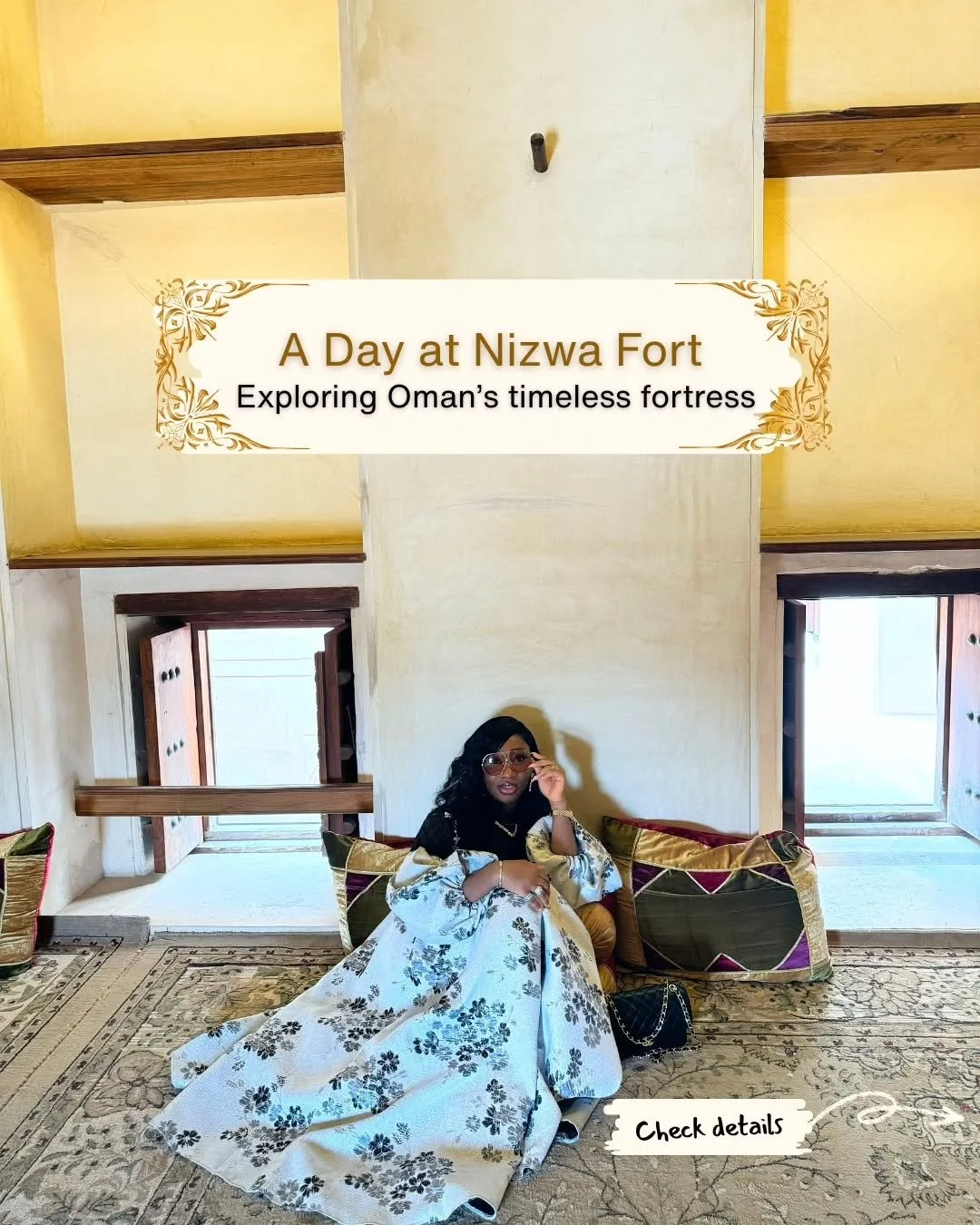 From ancient towers to breathtaking views, a day well spent in Nizwa Fort. 📸

#NizwaFort #OmanDiaries #TravelOman #ExploreNizwa#roaminstyle #traveltips
#Wanderlust