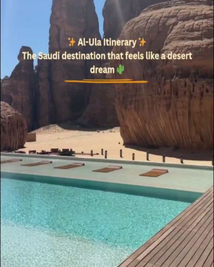 Some places don&rsquo;t just take your breath away, they teach you how to breathe again 🌄 

#AlUla #roaminstyle 
#wanderlust #traveltip 
#saudiarabia #bayanatree