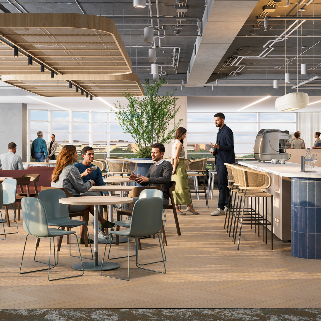 High-quality visuals to showcase for Workplaces, retails.