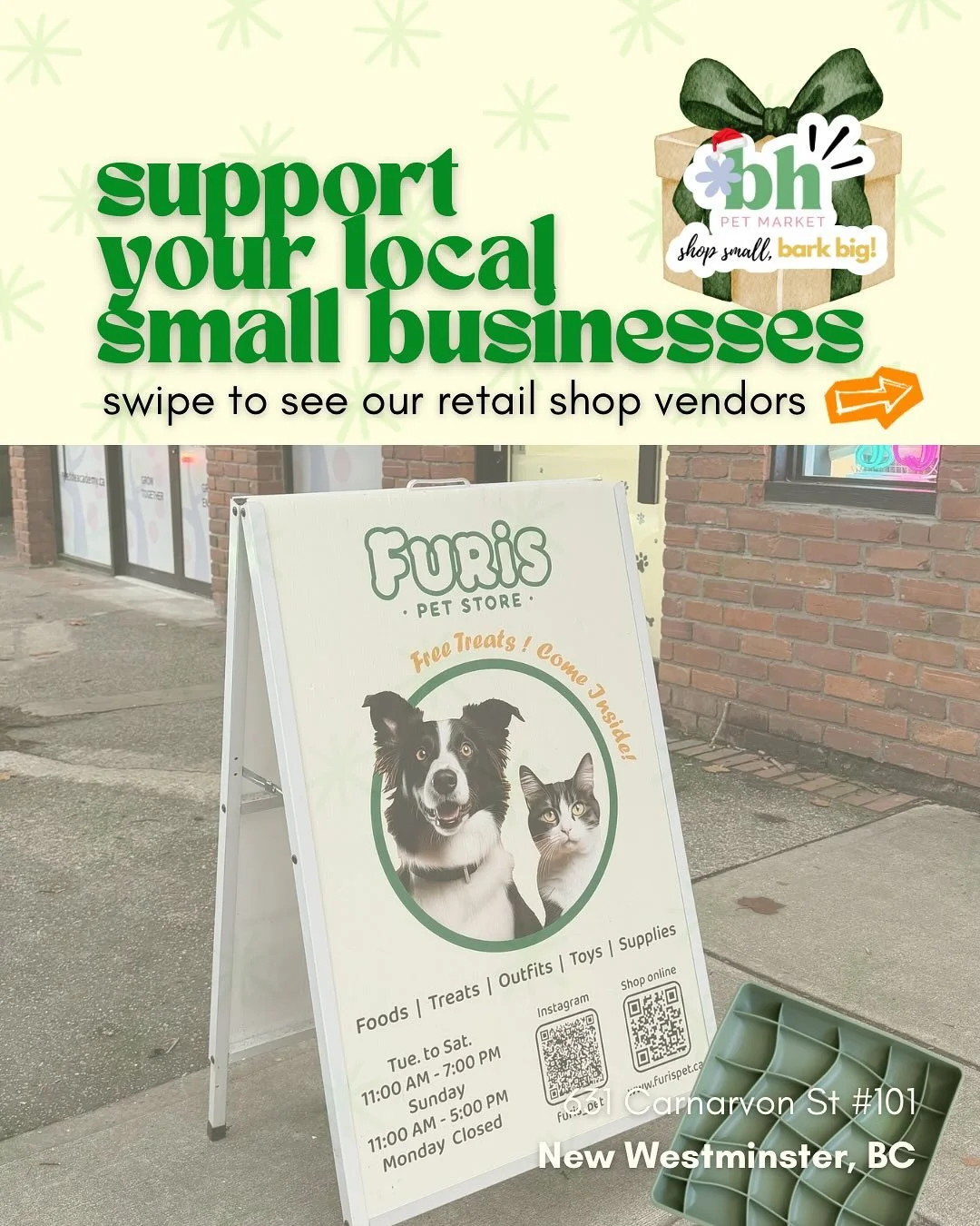 💚 We want to show support for our local small business friends and that includes our stockists! If you think your fave local pet store would want to be a vendor at @barkhausmarket TAG THEM BELOW! 

Thank you for helping us grow our community even fu