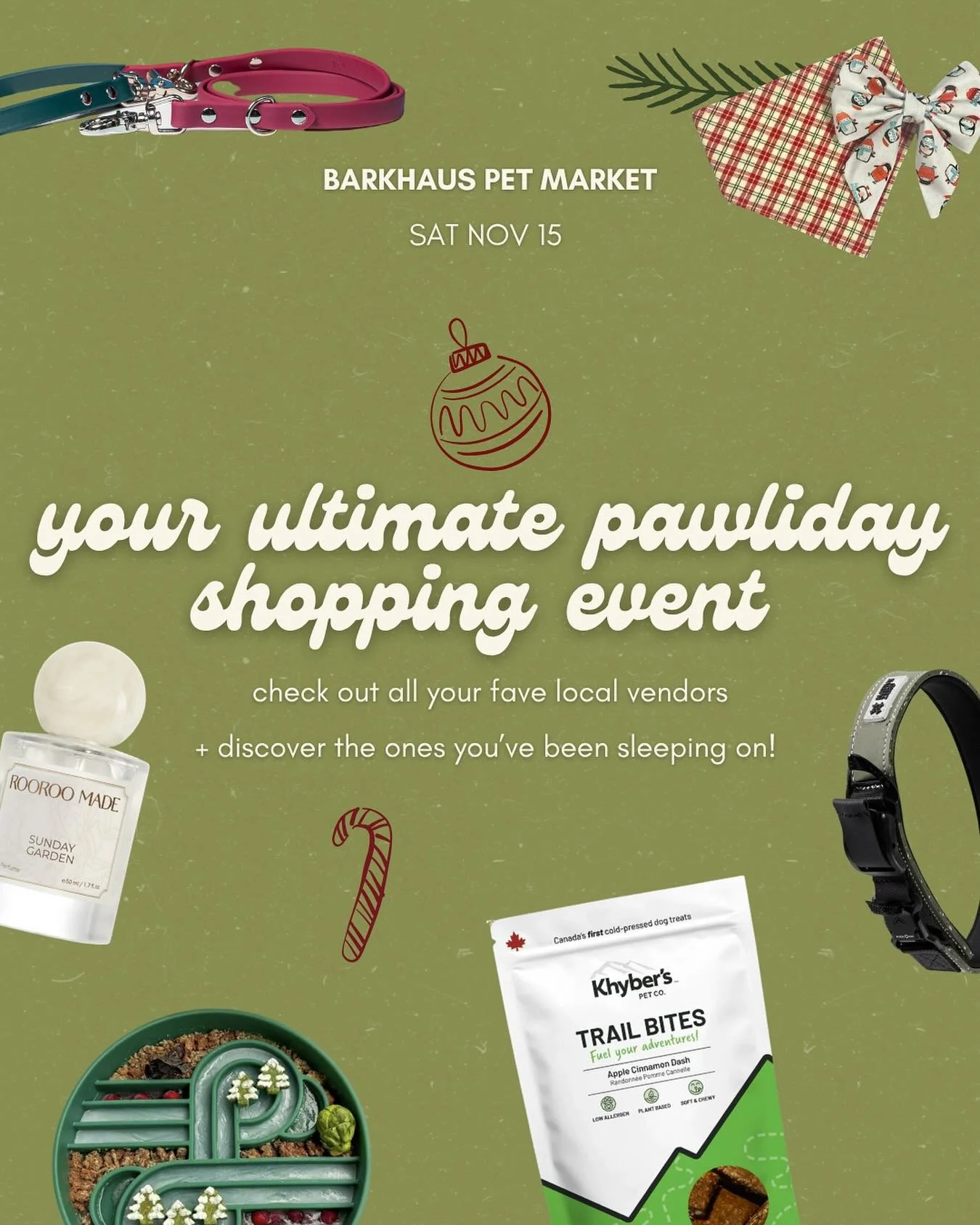 👀 I mean we might be a little biased but have you seen our vendor line-up?! 

we&rsquo;re making our shopping lists and checking them twice! 🎅🏻

#barkhausmarket #barkhauspetmarket #shoplocalbc #shoplocal #shopsmall #smallbusiness