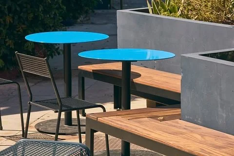 Streetwear energy, contract-grade toughness.

#RADFurniture #PublicSpaceDesign #ModernFurniture #SoCalDesign #OutdoorFurniture #TheDavisPartners