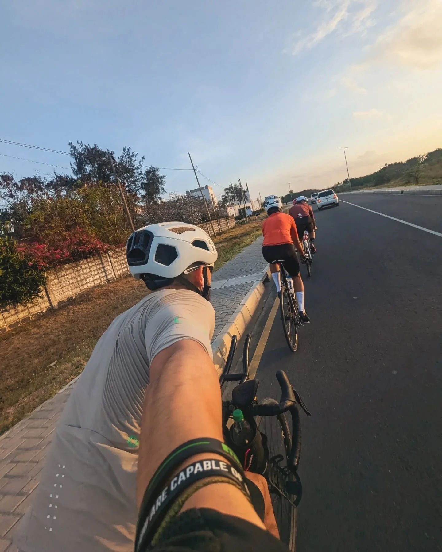 Sights and sounds of my day-to-day 

1-5: cycling is a strong part of the self-care routine. On Saturday mornings they close a 7km stretch of road along the bridge for people to safely exercise. I've worn lots of jerseys over the years and the @soomo