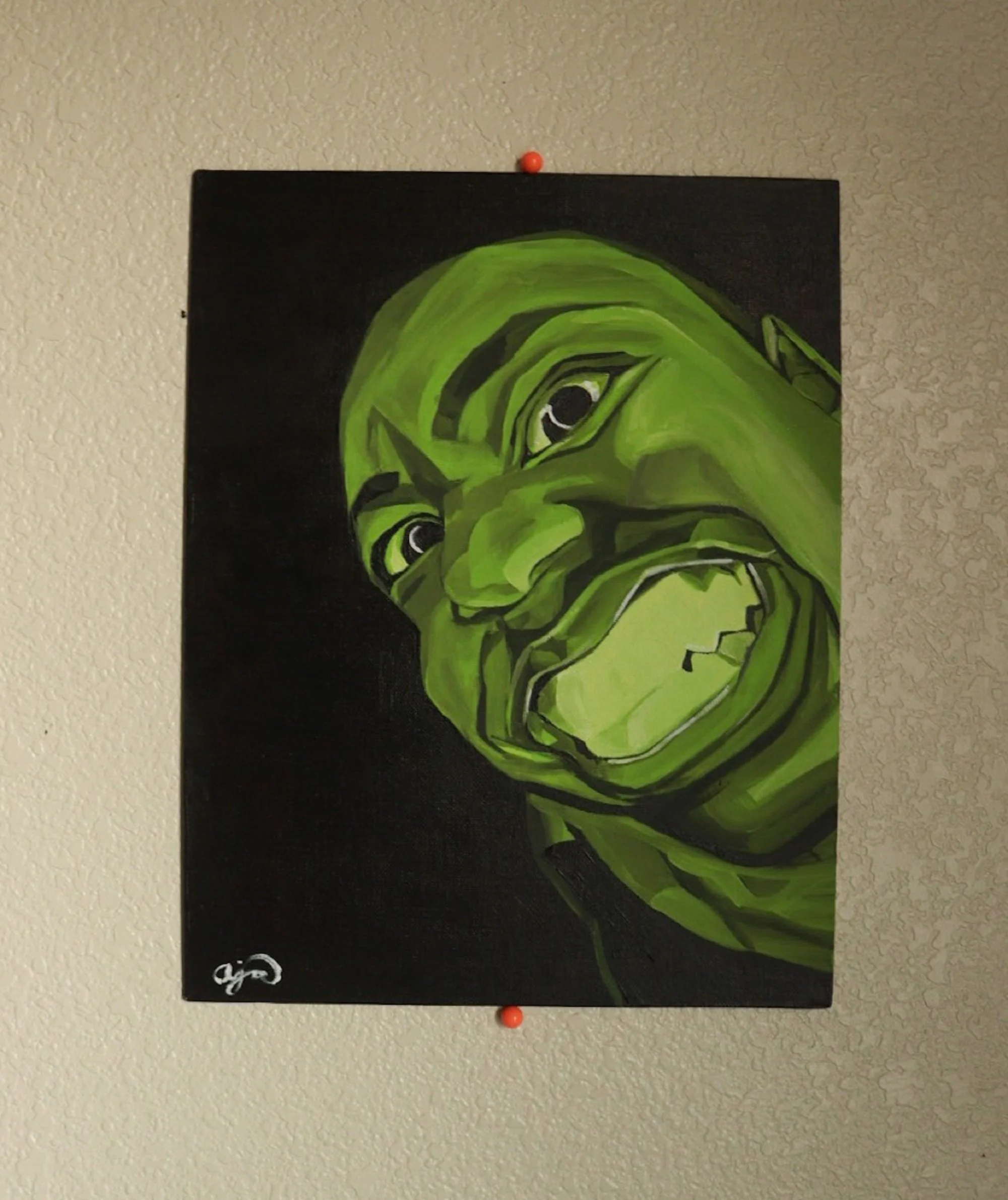 acrylic paint on canvas