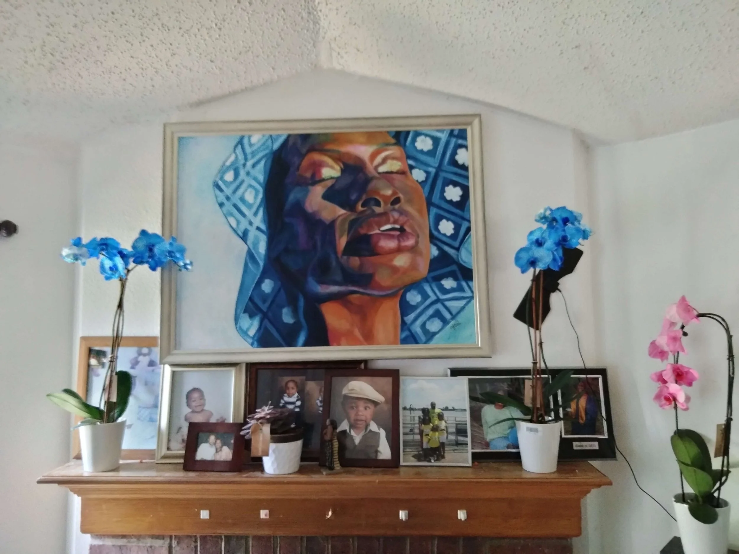 oil paint on cardboard