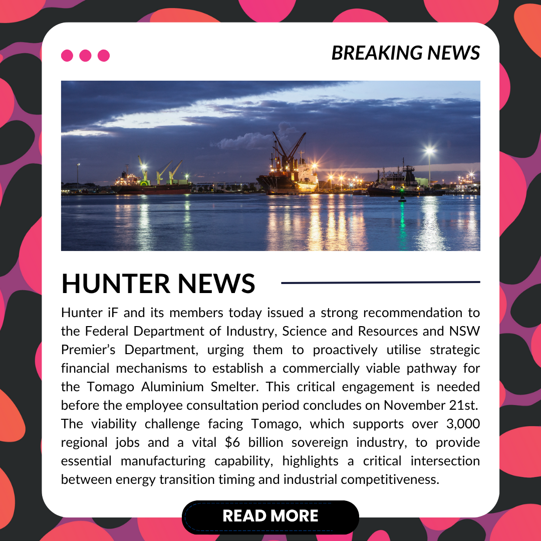 Hunter iF recommends strategic financial solutions to secure Tomago’s future