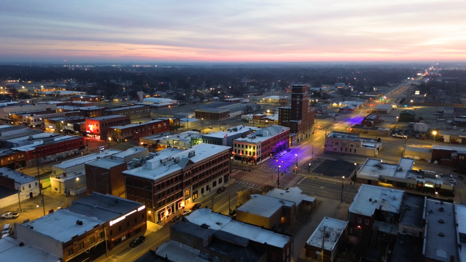 Pittsburg Downtown Aerial Photo