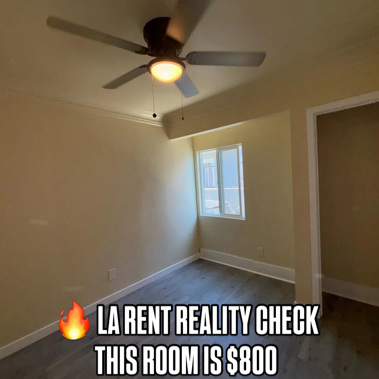 🔥 LA RENT REALITY CHECK &mdash; YES, THIS IS ACTUALLY $800.

Before you assume it&rsquo;s fake&hellip; it&rsquo;s not.
A real private room in Los Angeles &mdash; clean, bright, and move-in ready, priced for people who actually live here. 🌴✨

No clo