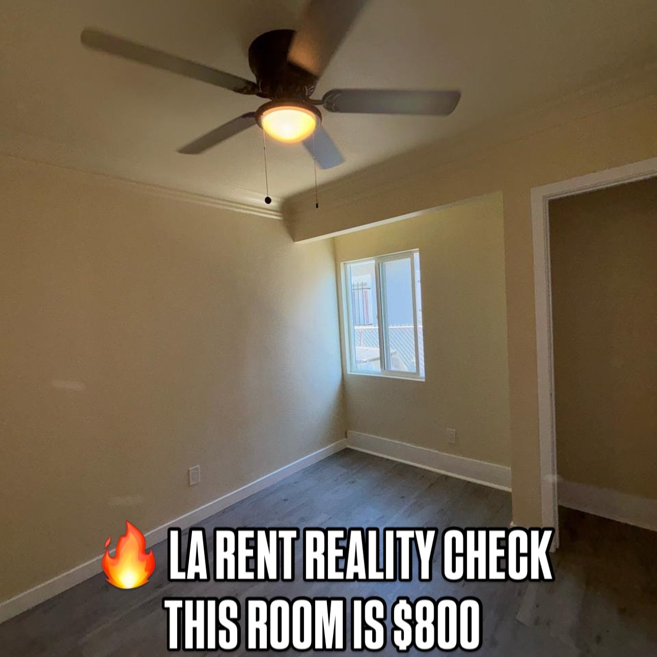 🔥 LA RENT REALITY CHECK &mdash; YES, THIS IS ACTUALLY $800.

Before you assume it&rsquo;s fake&hellip; it&rsquo;s not.
A real private room in Los Angeles &mdash; clean, bright, and move-in ready, priced for people who actually live here. 🌴✨

No clo